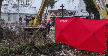 Tragiczny wypadek na cmentarzu. Nie żyje mężczyzna