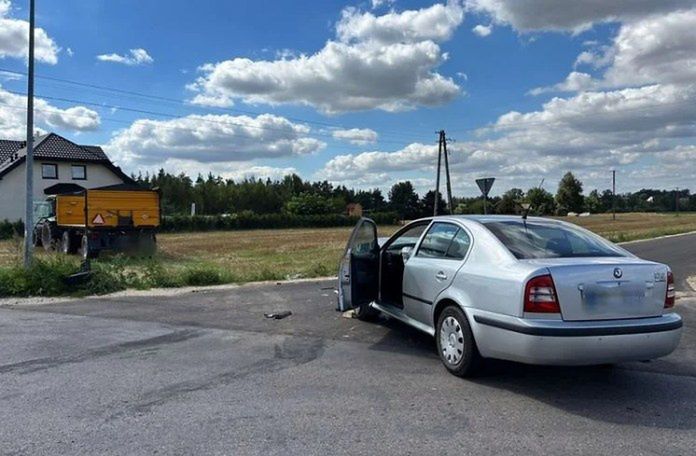 Budzyno-Bolki: 5-latek ranny po zderzeniu ciągnika z osobówką