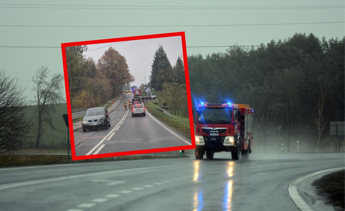 Wypadek busa przewożącego dzieci