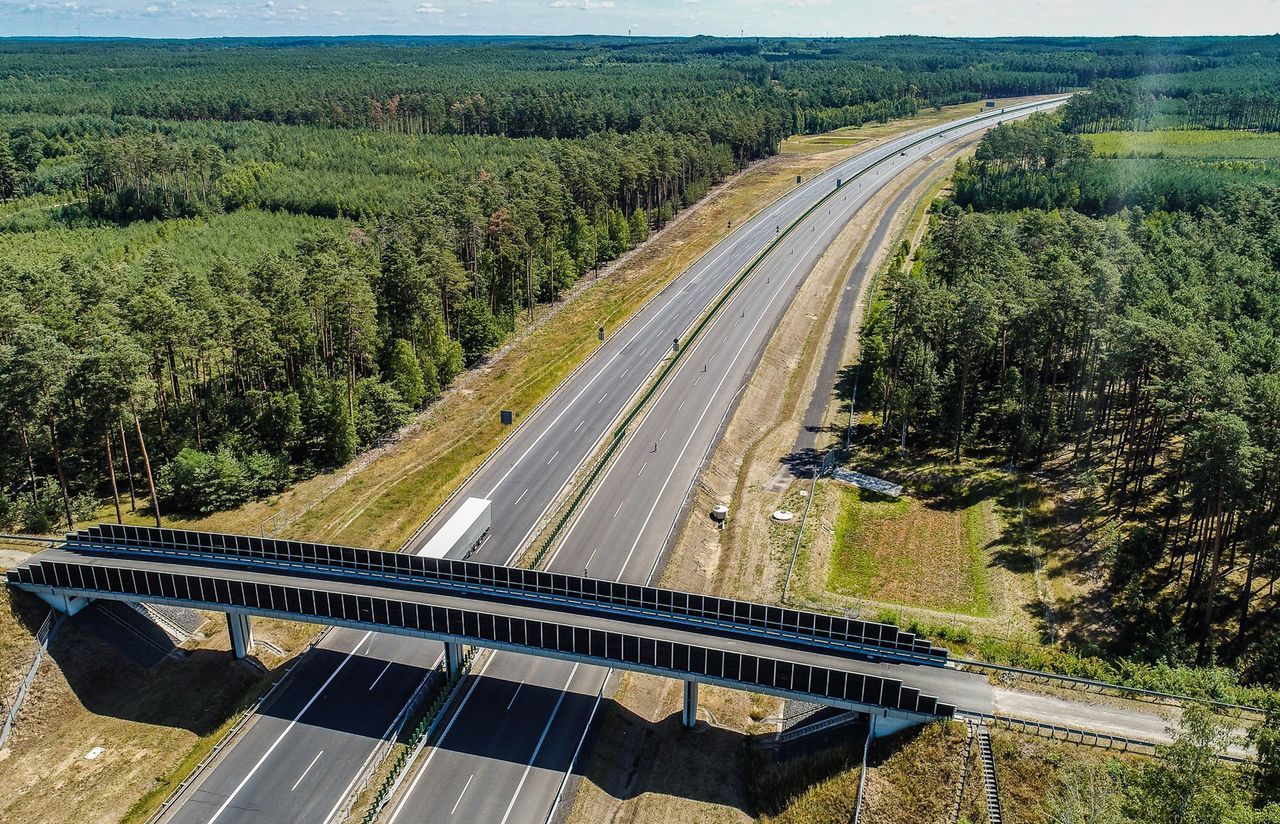 Autostrada A18 w kierunku Wrocławia
