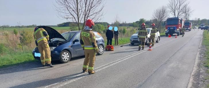 Wypadek drogowy w miejscowości Hajdaszek