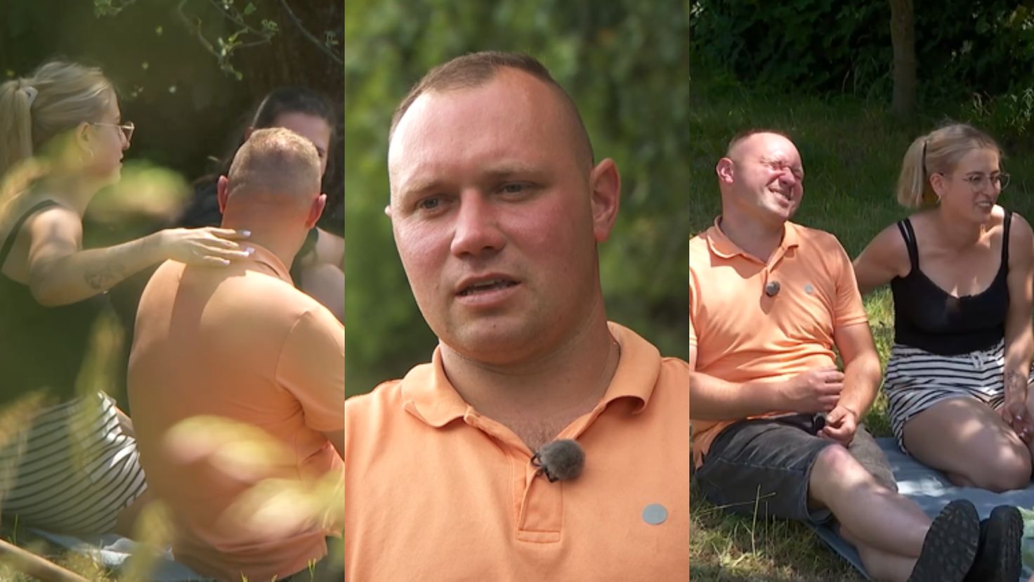 "Rolnik szuka żony". Rozkoszne chwile na łące. Masaż wprawił wszystkich w osłupienie. "Nie na miejscu"