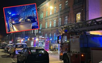 Podpalacz w szpitalu. W płonącej kamienicy były dzieci