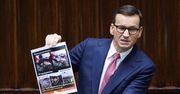 Zdjęcie dnia: Premier Morawiecki tłumaczy "fake newsa" podczas posiedzenia Sejmu