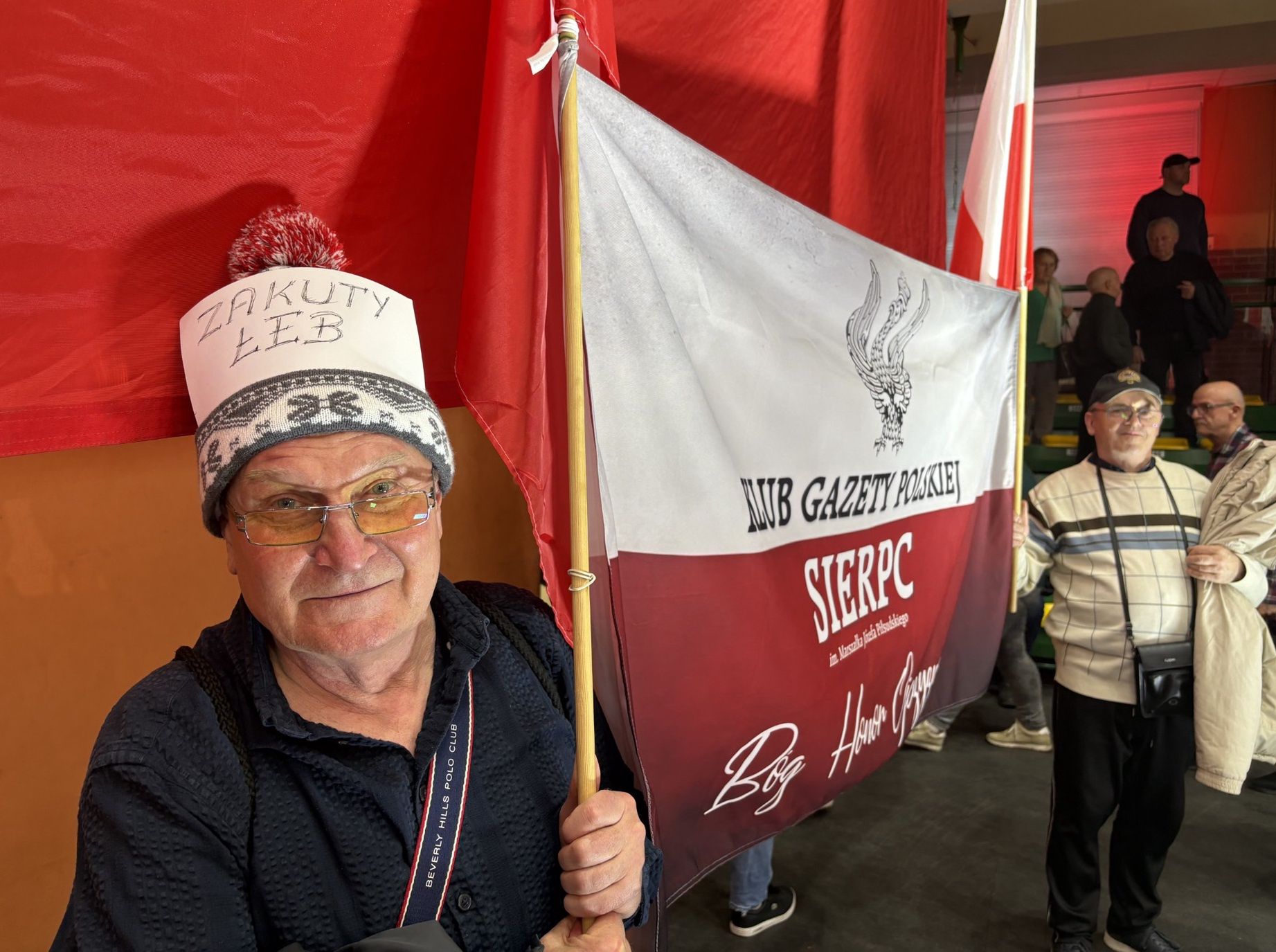 Iława. Wiec sympatyków Przemysława Czarnka. Na fot. 