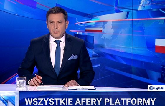 TD: w „Wiadomościach” przed eurowyborami prawie wszystkie relacje o PiS pozytywne, najczęściej wypowiadał się Kaczyński