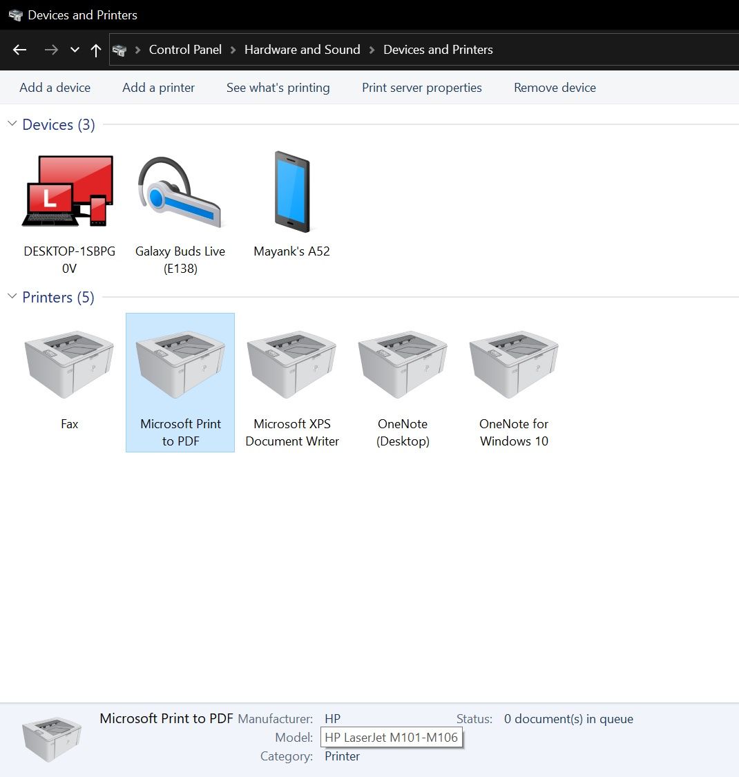 Drukarki ze zmienionymi modelami na HP LaserJet M101-M106