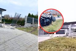 Siła uderzenia była potężna. Nagrania z miejsca wypadku w Chełmie
