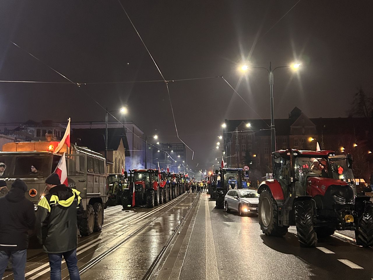 Protest rolników w Olsztynie 20 lutego 2024 r.