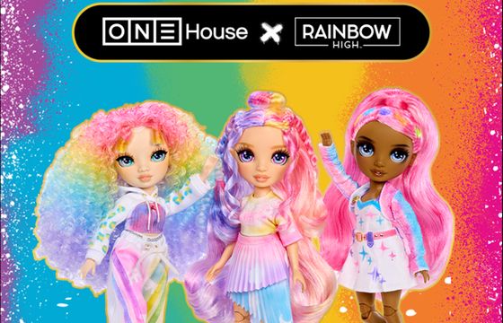 Agencja One House z kampanią "Rainbow High Reveal". Promuje lalki