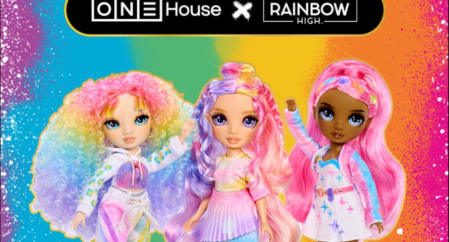 Agencja One House z kampanią "Rainbow High Reveal". Promuje lalki