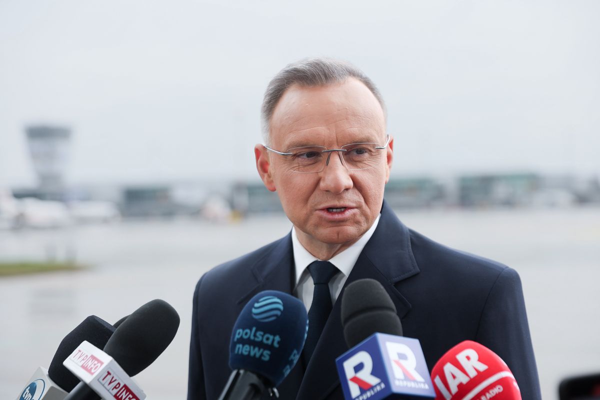 Prezydent Polski zapowiedział też, że podczas wizyty w USA będzie przekonywał, aby "państwa NATO wydawały 3 proc. PKB na obronność (PAP/Leszek Szymański)