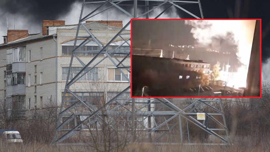 Przeprowadzili uderzenie? Kłęby dymu nad rosyjskim miastem