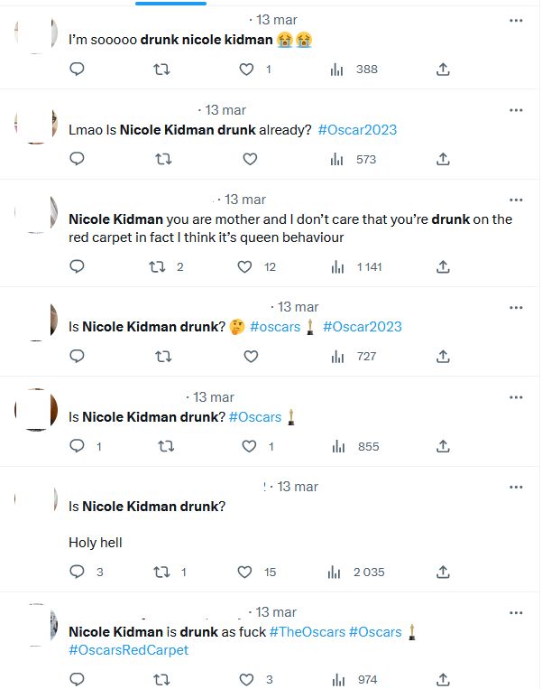 Internauci komentują zachowanie Nicole Kidman podczas Oscarów