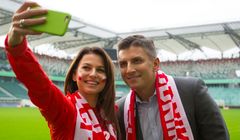 Anna Lewandowska i Mateusz Borek w kampanii BZ WBK na Euro 2016