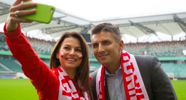 Anna Lewandowska i Mateusz Borek w kampanii BZ WBK na Euro 2016