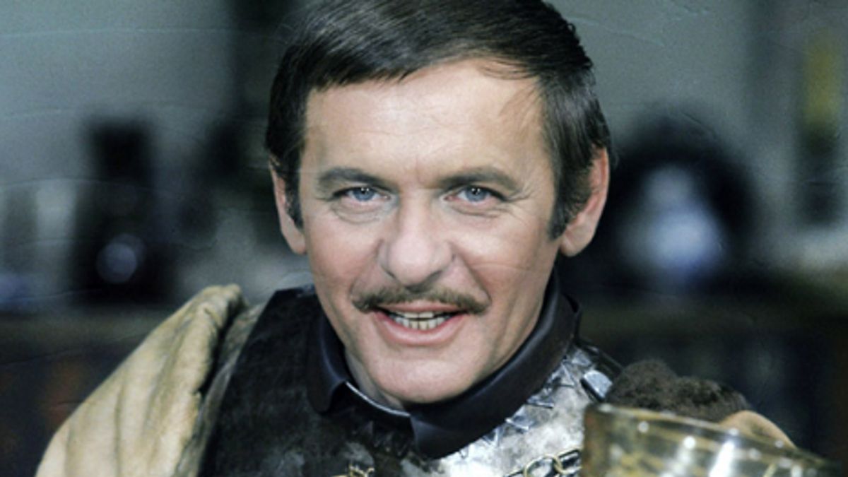 Tadeusz Łomnicki na planie "Potopu"