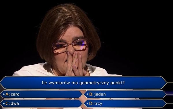 Pani Elźbieta Marszalec w "Milionerach" wygrała milion złotych