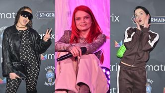 Wymyślnie ubrani przyjaciele Margaret wpadli na premierę jej EP-ki: Sara James w księżycowym kombinezonie, "dresiara" Mery Spolsky... (ZDJĘCIA)