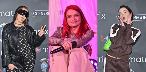 Wymyślnie ubrani przyjaciele Margaret wpadli na premierę jej EP-ki: Sara James w księżycowym kombinezonie, "dresiara" Mery Spolsky... (ZDJĘCIA)