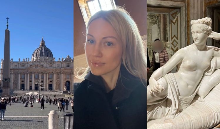Magdalena Ogórek relacjonuje zwiedzanie Rzymu 