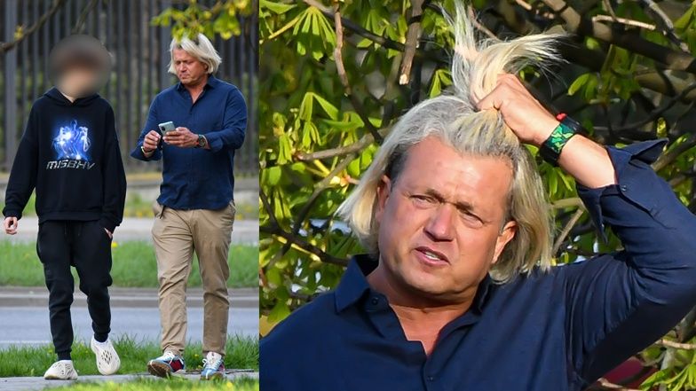 Jarosław Jakimowicz na spotkaniu z synem 