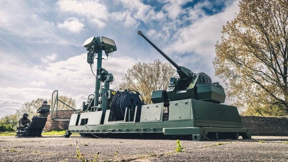 Paletowy system antydronowy od Advanced Protection Systems.