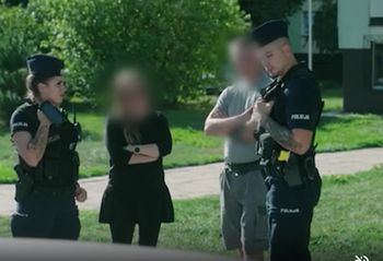 Nietypowa interwencja policji. "Musiałem trochę popracować fizycznie"