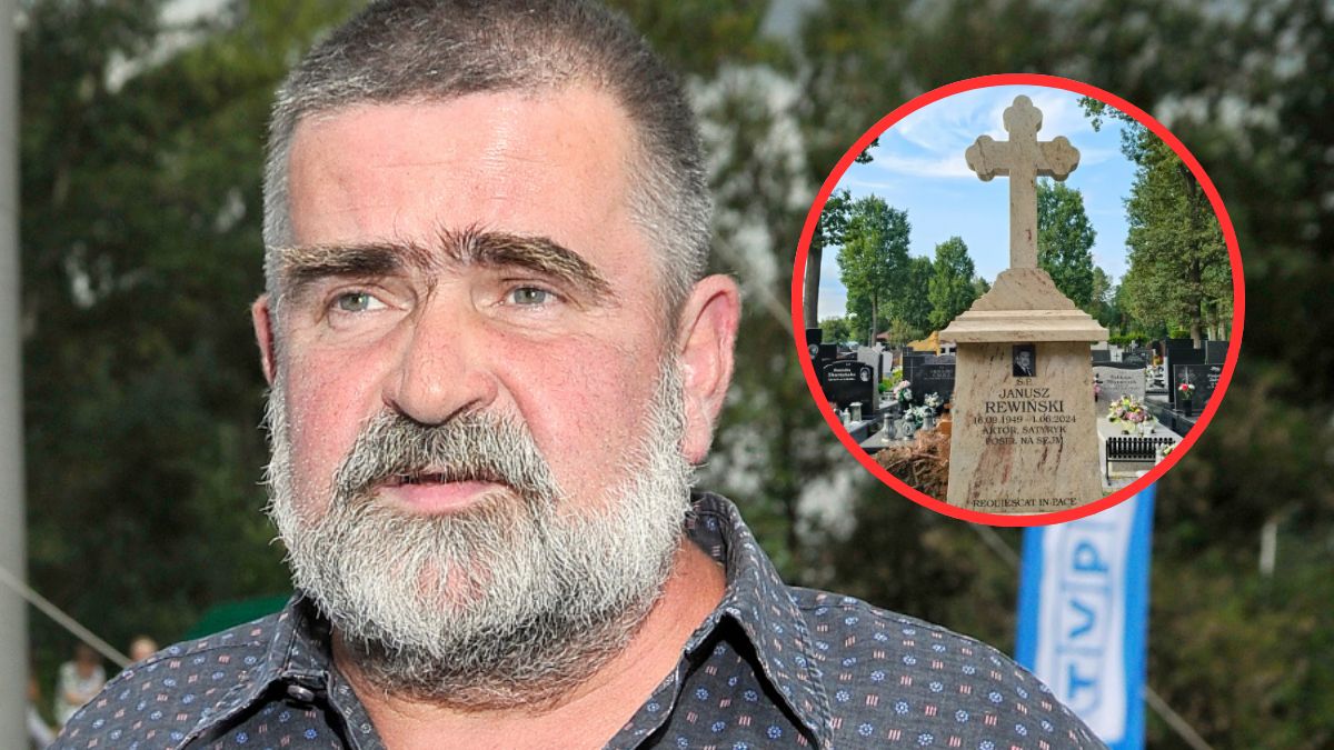 Tak wygląda nowy grób Janusza Rewińskiego