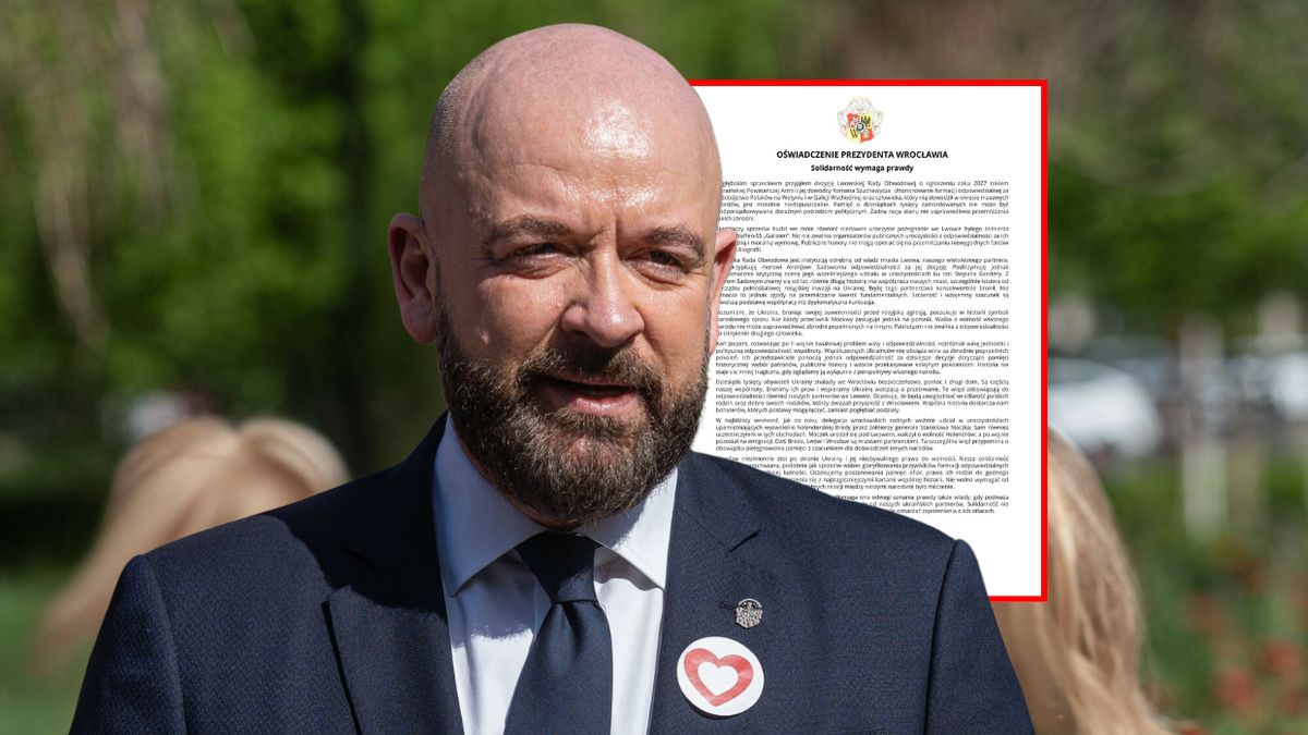 Oświadczenie Jacka Sutryka ws. decyzji lwowskich samorządowców