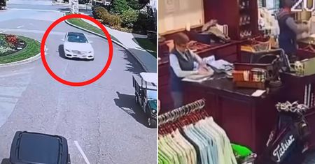 Aż mrozi krew. Byli w sklepie. Nadjechał Mercedes. Nagranie z USA