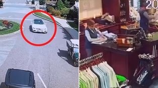 Aż mrozi krew. Byli w sklepie. Nadjechał Mercedes. Nagranie z USA