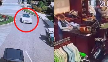 Aż mrozi krew. Byli w sklepie. Nadjechał Mercedes. Nagranie z USA