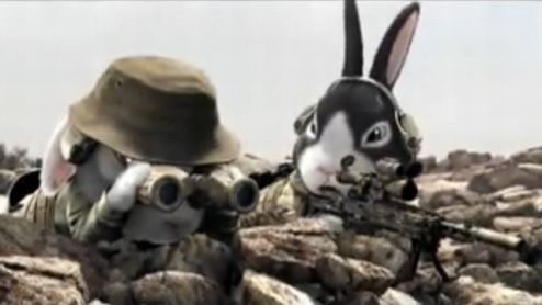 niezłe wideo: Słodkie króliczki i brutalna wojna 1