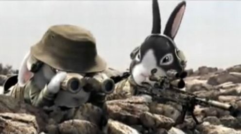 niezłe wideo: Słodkie króliczki i brutalna wojna