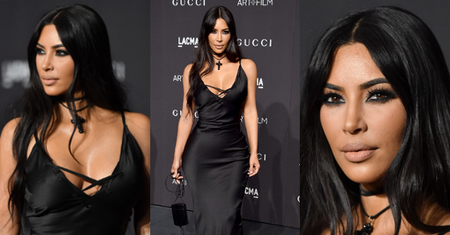 Kim Kardashian chwali się nienaturalnie wąską talią w sukni Gucci