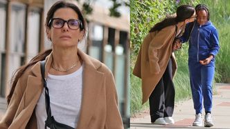 Sandra Bullock sfotografowana po raz pierwszy od ŚMIERCI PARTNERA! Była z CÓRKĄ i ochroniarzem (ZDJĘCIA)