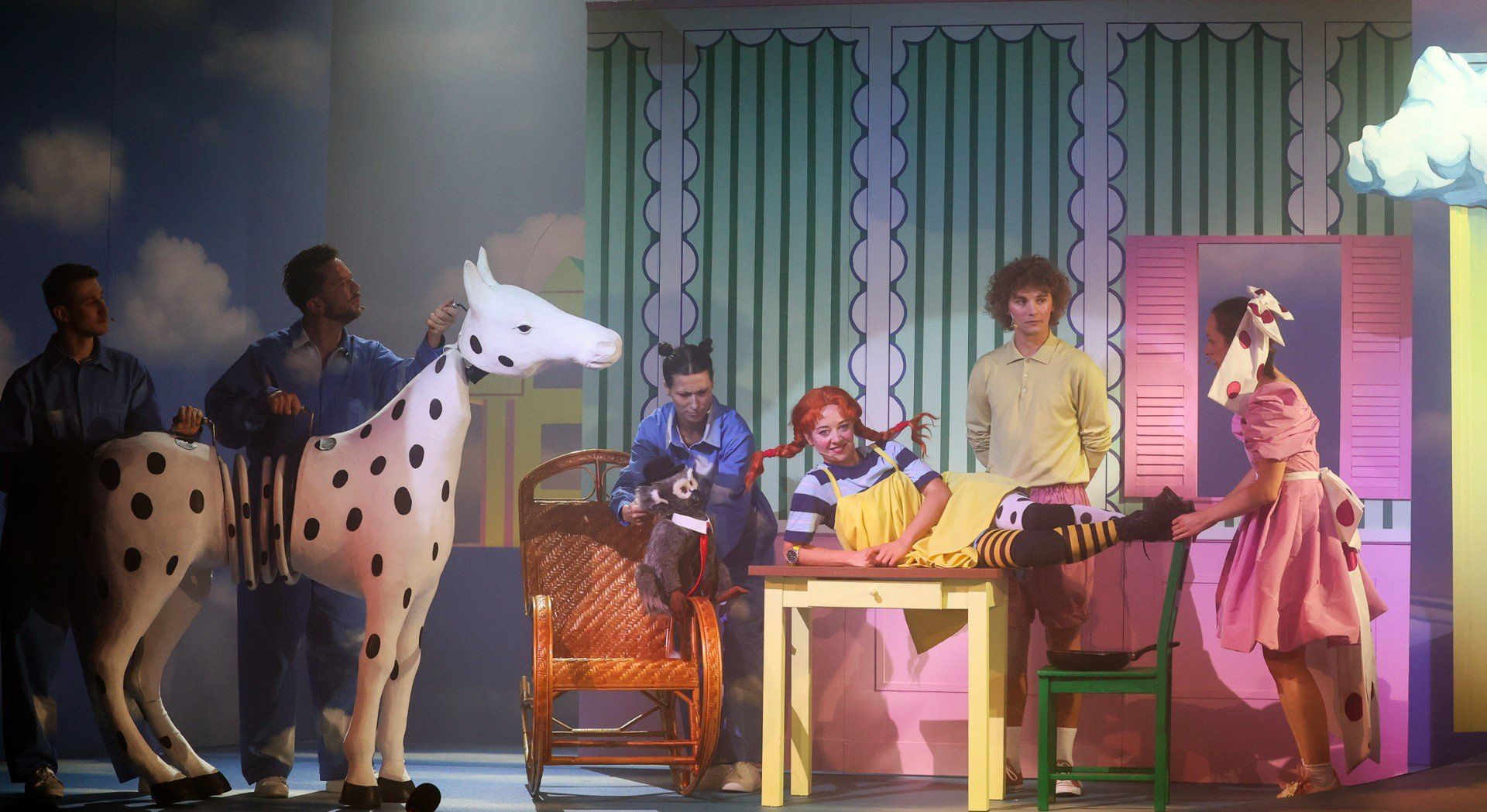 W &#34;Pippi Langstrumpf&#34; występuje cały zespól Teatru &#34;Maska&#34;