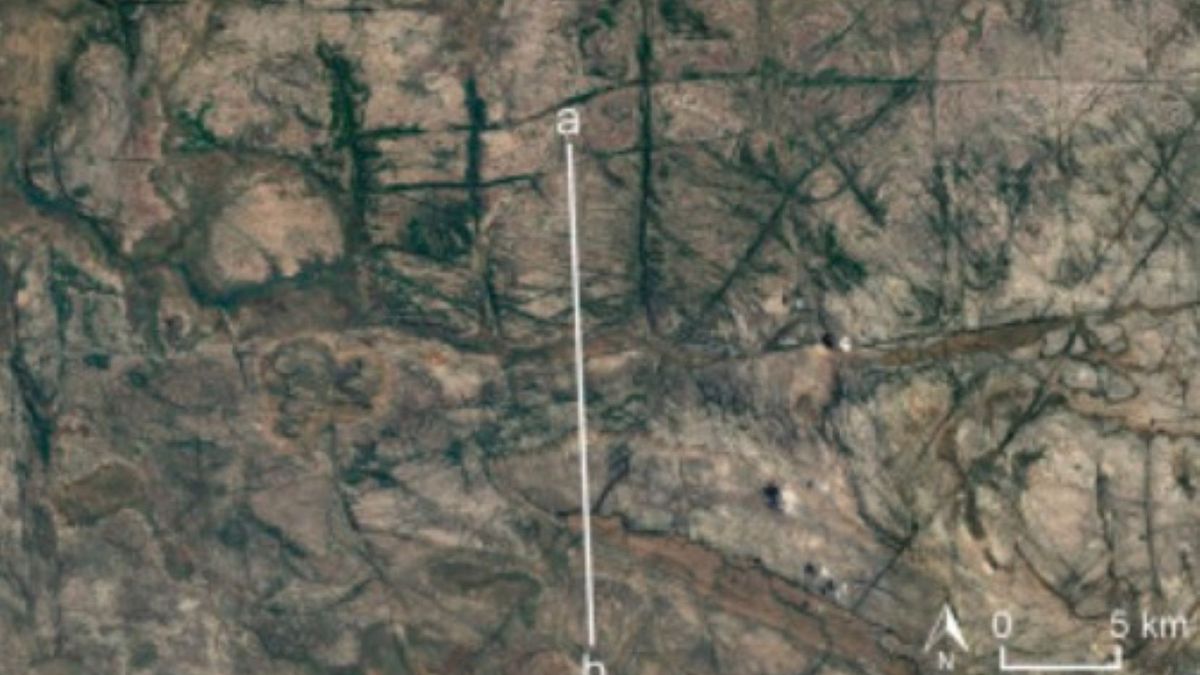 Zdjęcia satelitarne transektu Deaf Adder Gorge w zachodniej części Ziemi Arnhem 