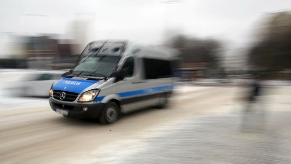 reporter7_baza21.01.2014 Lublin N/z Samochod policyjny   fot. Tomasz Rytych/REPORTERTomasz Rytych/REPORTER