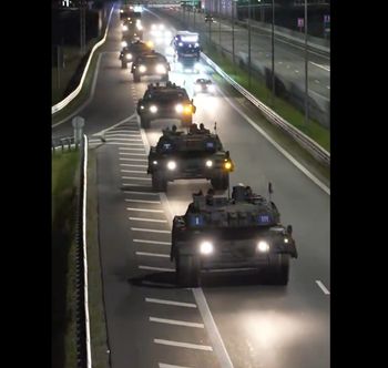 Nocny przerzut Panzerlehrbataillon 93 na Litwę. Przejechał przez Polskę