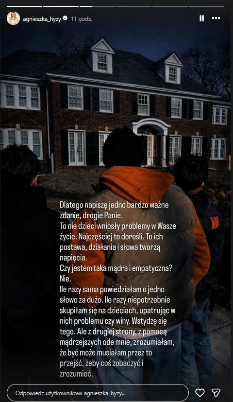 Agnieszka Hyży o dzieciach Grzegorza