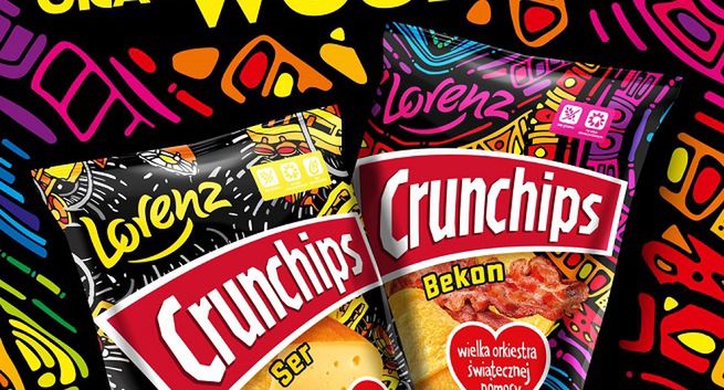 Jurek Owsiak zaprojektował opakowania Crunchipsów