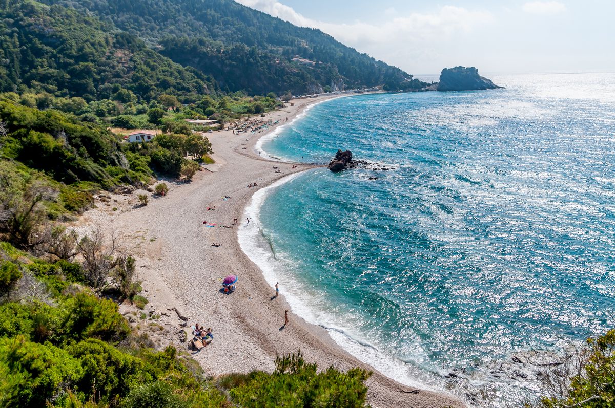 Plaże na Samos są przepiękne 