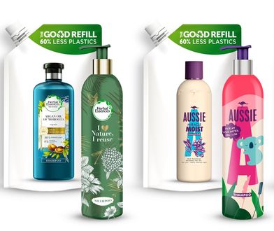 Innowacyjne opakowania szamponów Head&Shoulders, Pantene, Herbal Essences i Aussie – bardziej zrównoważone wybory w Twojej łazience