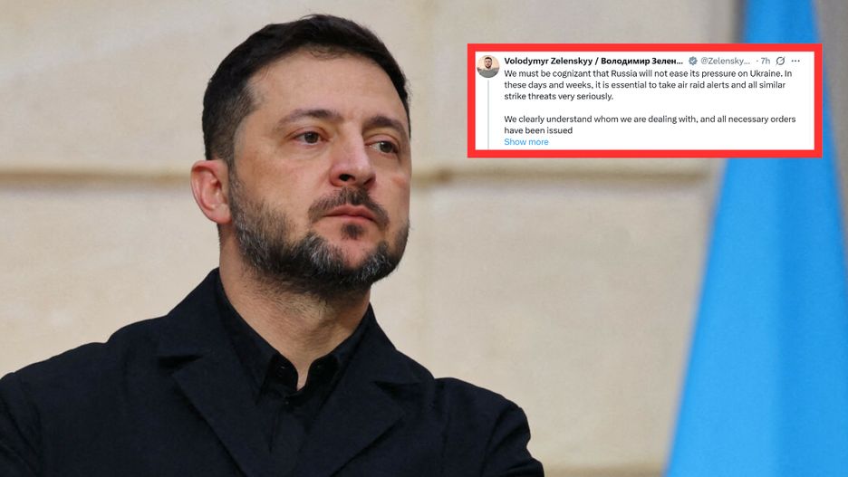  "Rosja nie złagodzi swojej presji". Nocny wpis Wołodymyra Zełenskiego