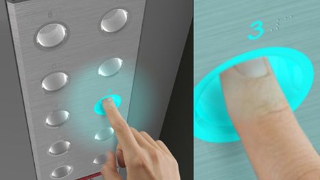 Bezdotykowe przyciski, bo w windzie czają się bakterie... 1