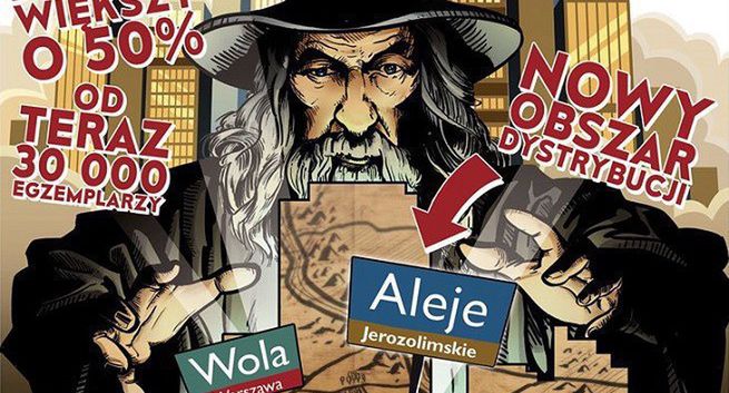 „Głos Mordoru” w o połowę większym nakładzie także w Alejach Jerozolimskich