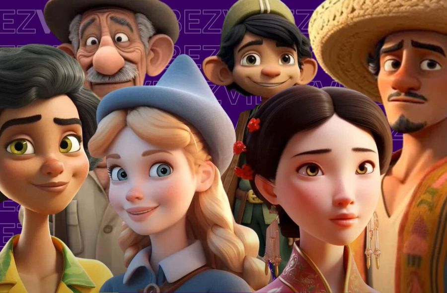 AI creates countries as Disney characters. The result for Poland looks like a joke