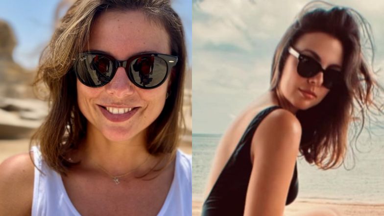 Karolina Gorczyca wdzięczy się w stroju kąpielowym